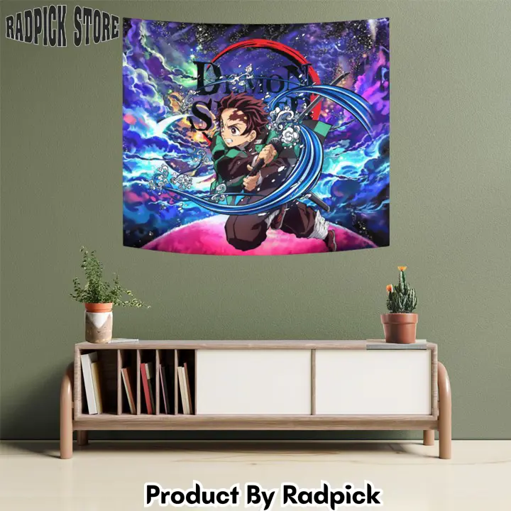 Tanjiro tapestry custom galaxy anime wall decor  rp5945704